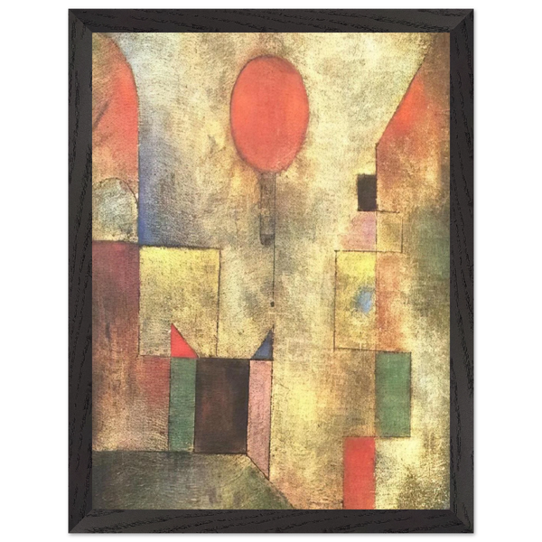 RED BALLOON 1922 by Paul Klee — Framed art print at Zephyeer