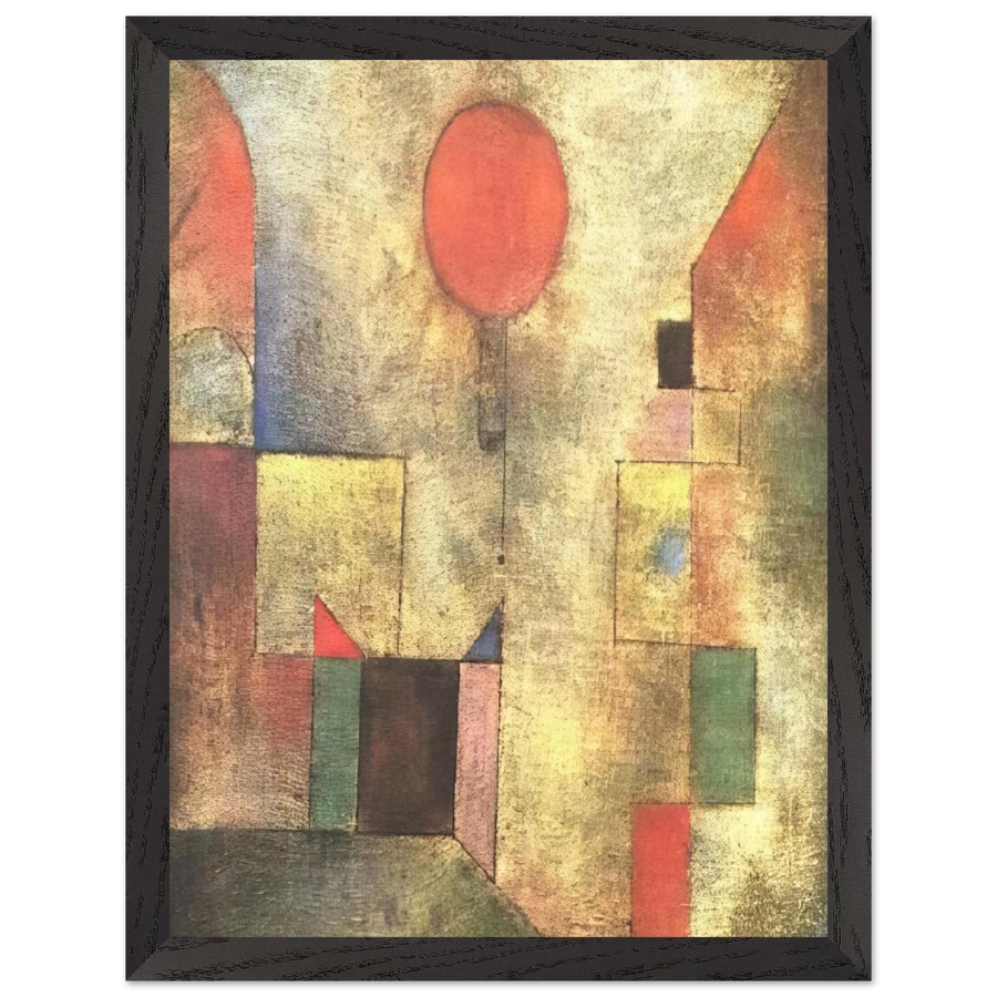 RED BALLOON 1922 by Paul Klee — Framed art print at Zephyeer