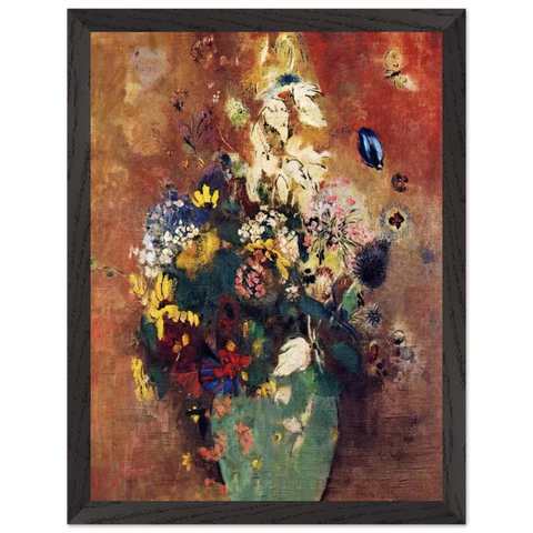 GREEN VASE by Odilon Redon — Framed art print at Zephyeer