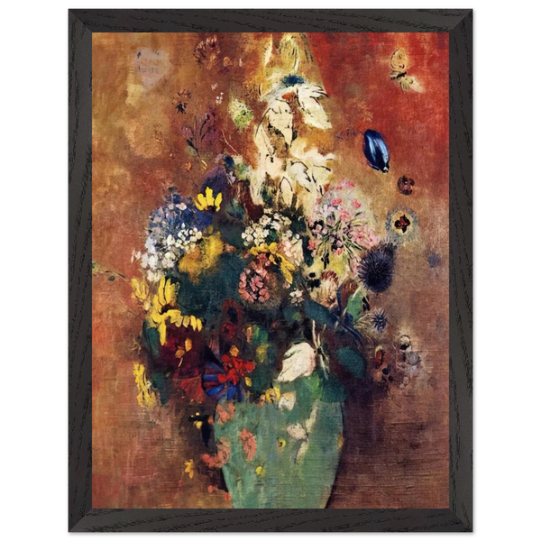 GREEN VASE by Odilon Redon — Framed art print at Zephyeer