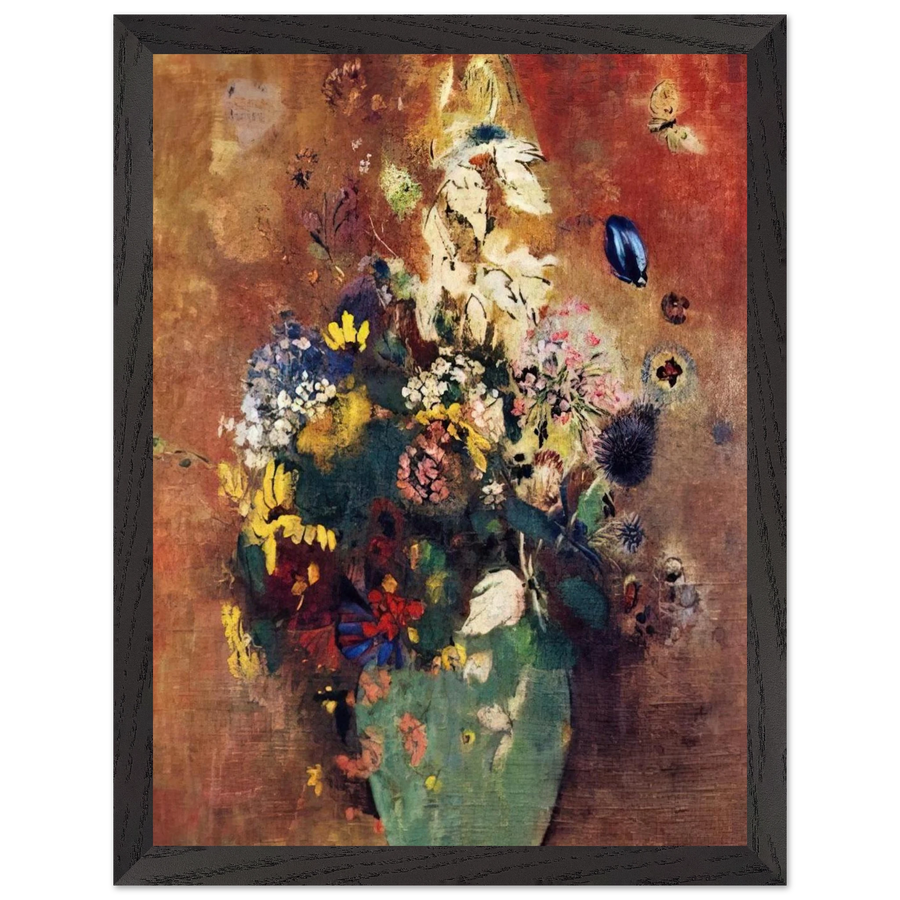 GREEN VASE by Odilon Redon — Framed art print at Zephyeer