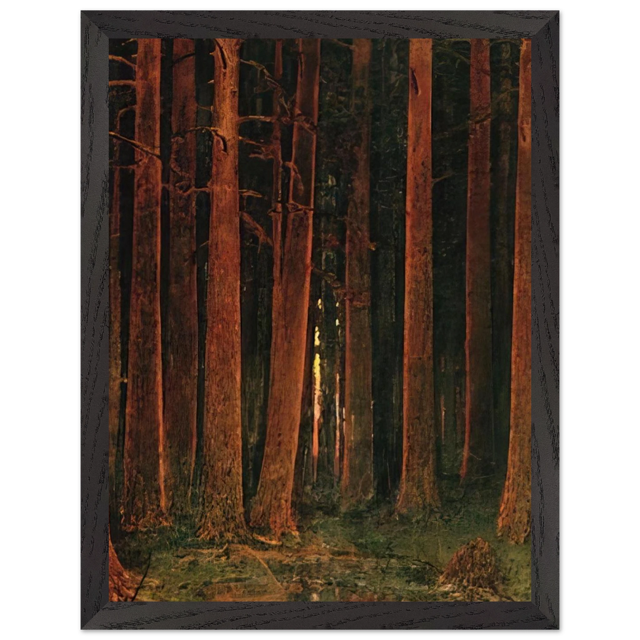 Sunset in the forest by Arkhyp Kuindzhi — Framed art print at Zephyeer
