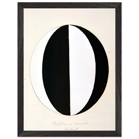 THE MAHATMAS PRESENT STANDING POINT SERIES II NO 2A 1920 by Hilma af Klint — Framed art print at Zephyeer
