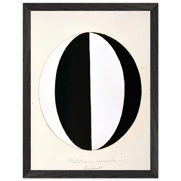THE MAHATMAS PRESENT STANDING POINT SERIES II NO 2A 1920 by Hilma af Klint — Framed art print at Zephyeer