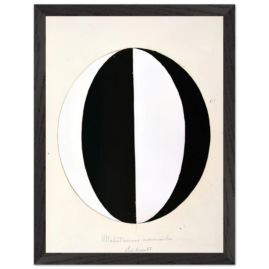 THE MAHATMAS PRESENT STANDING POINT SERIES II NO 2A 1920 by Hilma af Klint — Framed art print at Zephyeer