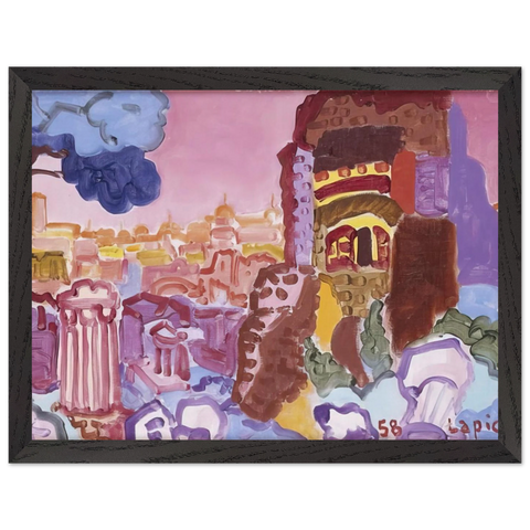 Le Mont Palatin - 1958 by Charles Lapicque — Framed art print at Zephyeer