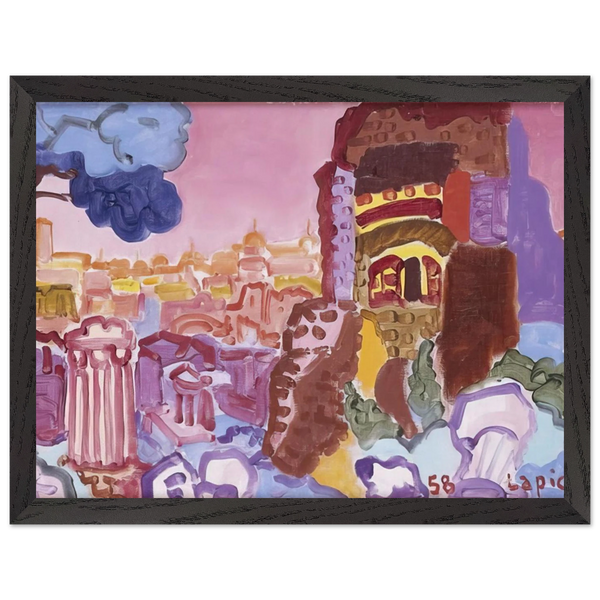 Le Mont Palatin - 1958 by Charles Lapicque — Framed art print at Zephyeer