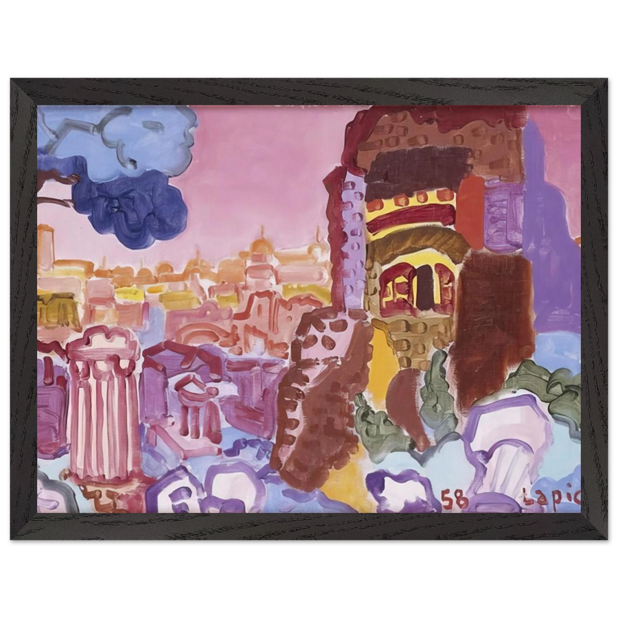 Le Mont Palatin - 1958 by Charles Lapicque — Framed art print at Zephyeer
