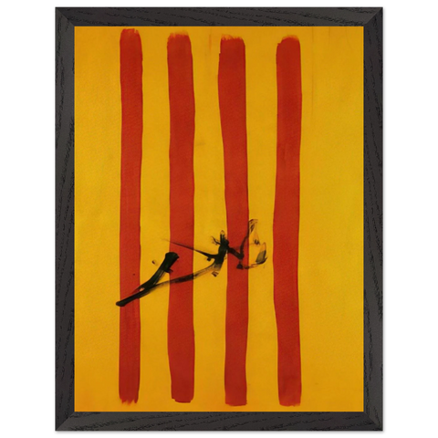 THE DALINIAN SENYERA CATALONIAN NATIONAL FLAG by Salvador Dali — Framed art print at Zephyeer