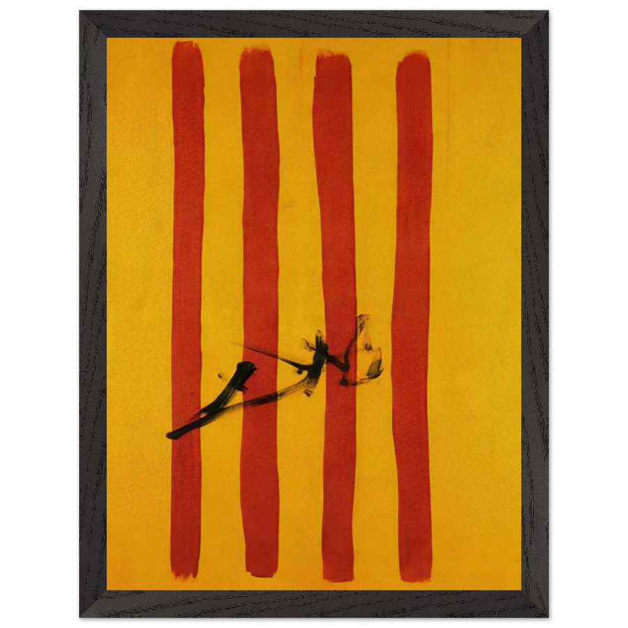 THE DALINIAN SENYERA CATALONIAN NATIONAL FLAG by Salvador Dali — Framed art print at Zephyeer