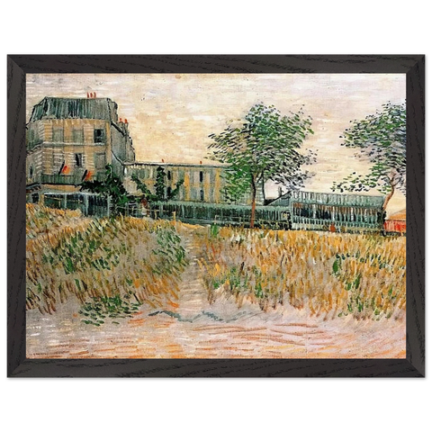 The Restaurant de la Sirene at Asnieres by Vincent van Gogh — Framed art print at Zephyeer