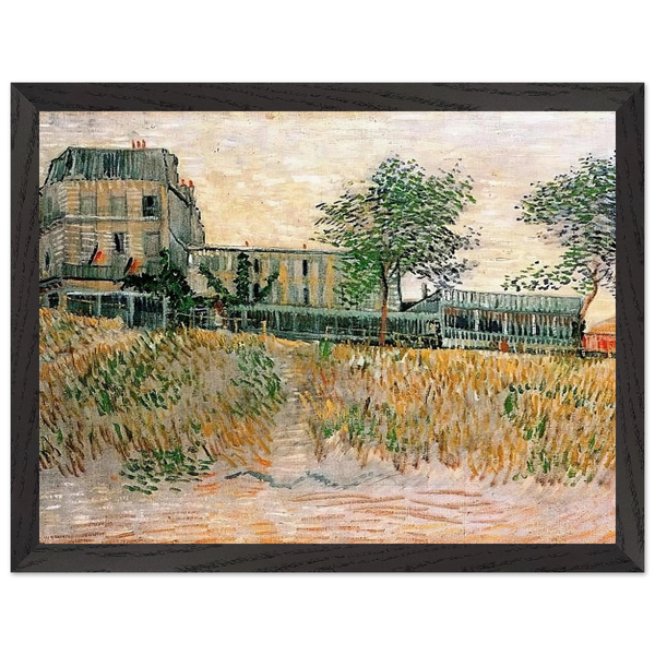 The Restaurant de la Sirene at Asnieres by Vincent van Gogh — Framed art print at Zephyeer