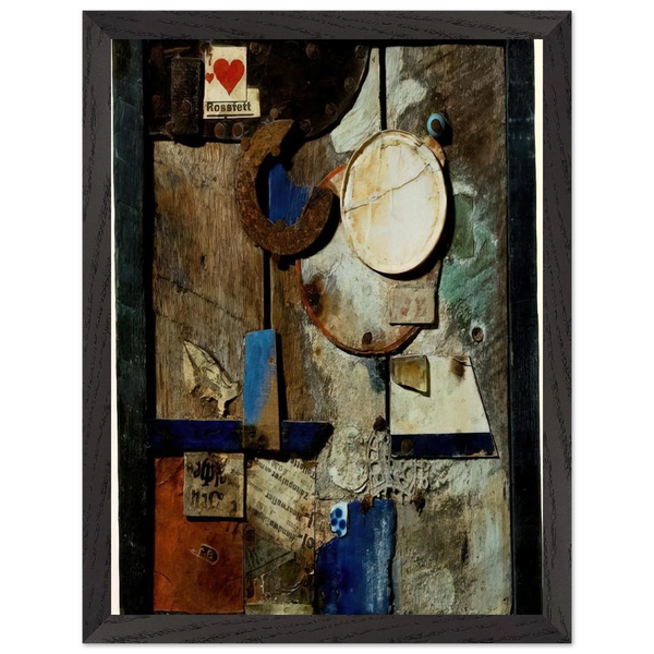 MERZBILD ROSSFETT 1919 by Kurt Schwitters — Framed art print at Zephyeer