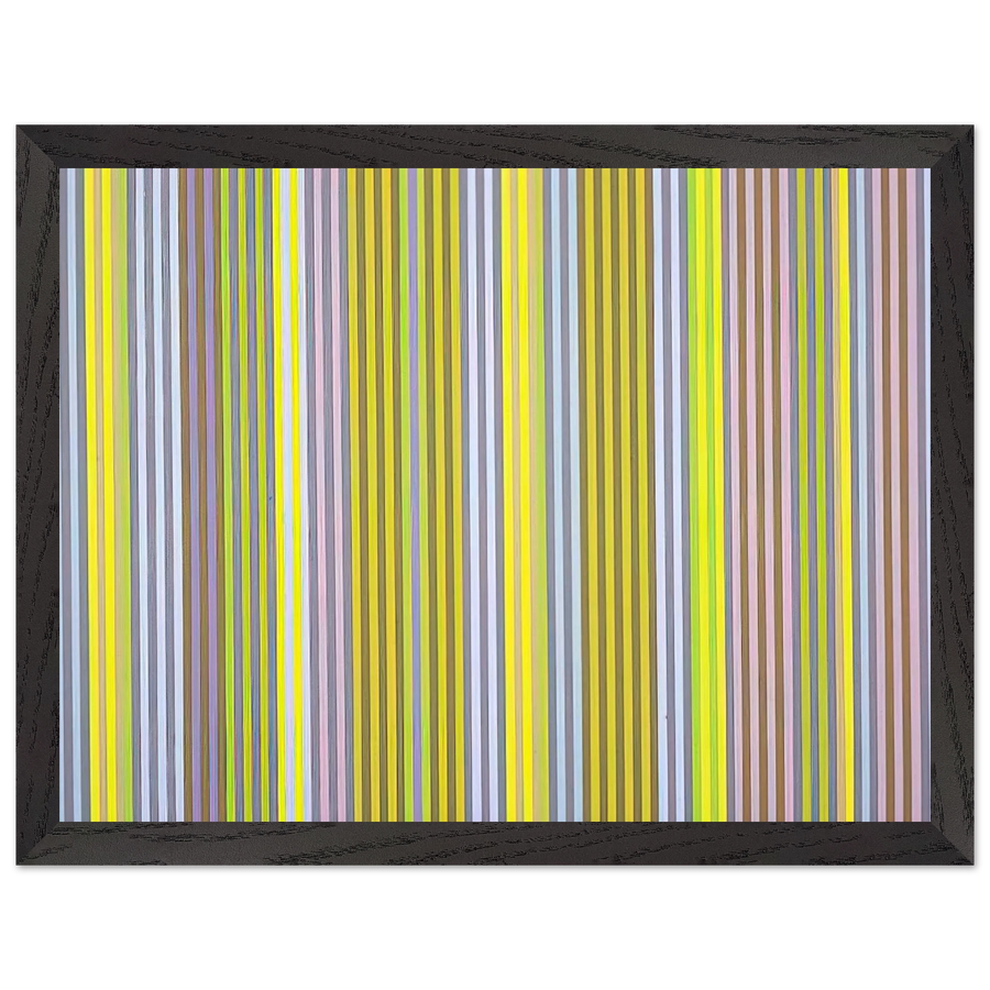 Black Popcorn - 1969 by Gene Davis — Framed art print at Zephyeer