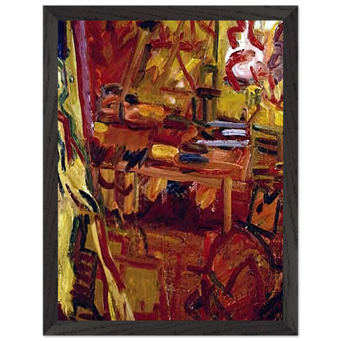 IN THE STUDIO by Frank Auerbach — Framed art print at Zephyeer