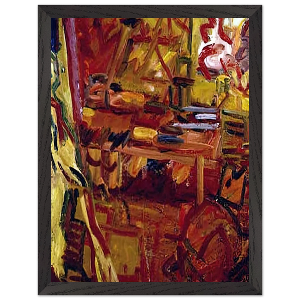 IN THE STUDIO by Frank Auerbach — Framed art print at Zephyeer