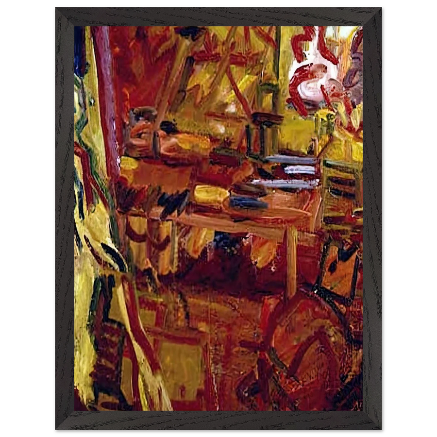 IN THE STUDIO by Frank Auerbach — Framed art print at Zephyeer