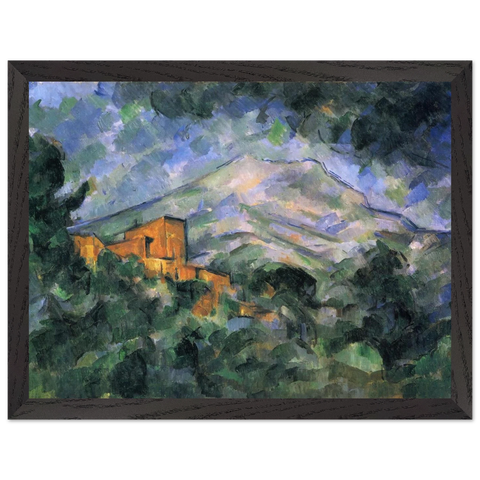 Montagne Sainte-Victoire and the Black Chateau by Paul Cézanne — Framed art print at Zephyeer