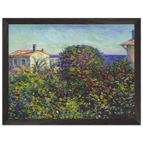 Bordighera, the House of Gardener by Claude Monet — Framed art print at Zephyeer