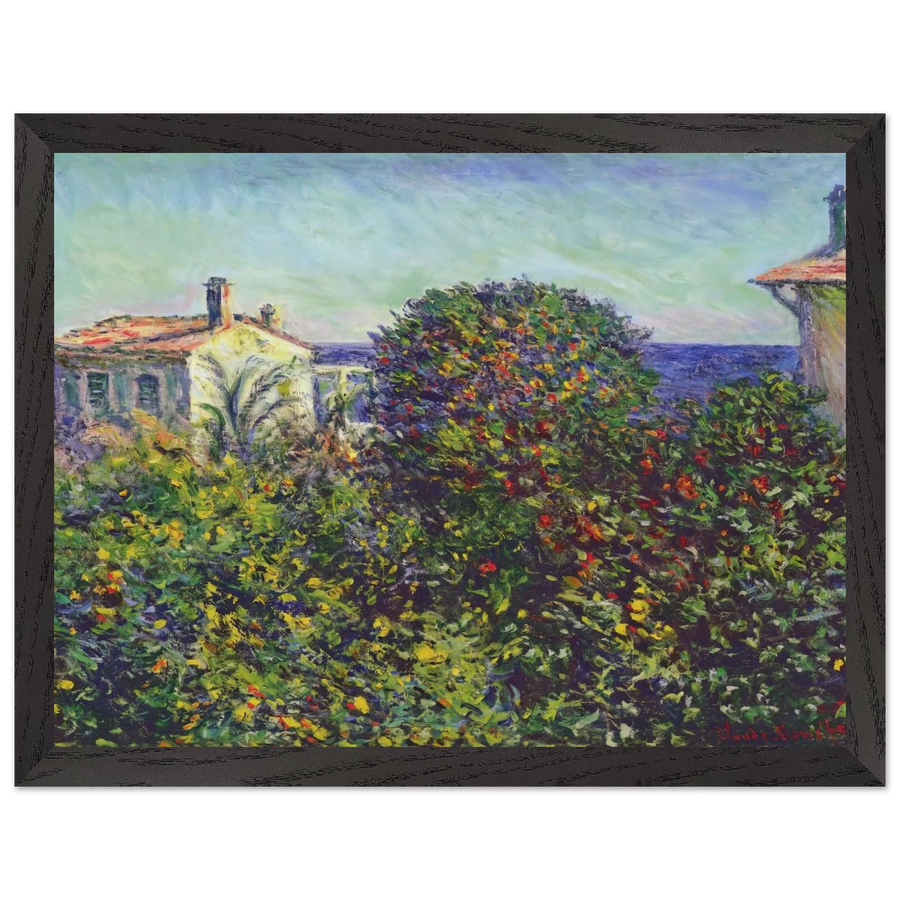 Bordighera, the House of Gardener by Claude Monet — Framed art print at Zephyeer