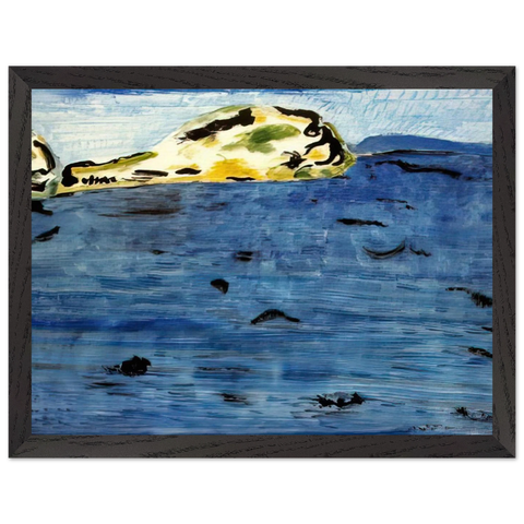 Blue Bay and Dunes - 1961 by Milton Avery — Framed art print at Zephyeer