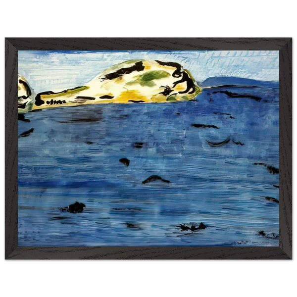 Blue Bay and Dunes - 1961 by Milton Avery — Framed art print at Zephyeer