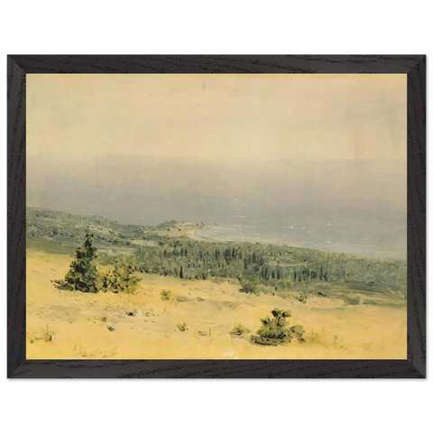 View of the beach and sea from the mountains. Crimea by Arkhyp Kuindzhi — Framed art print at Zephyeer