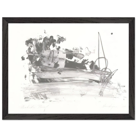 The Hero Leaves His Ship by Grace Hartigan — Framed art print at Zephyeer