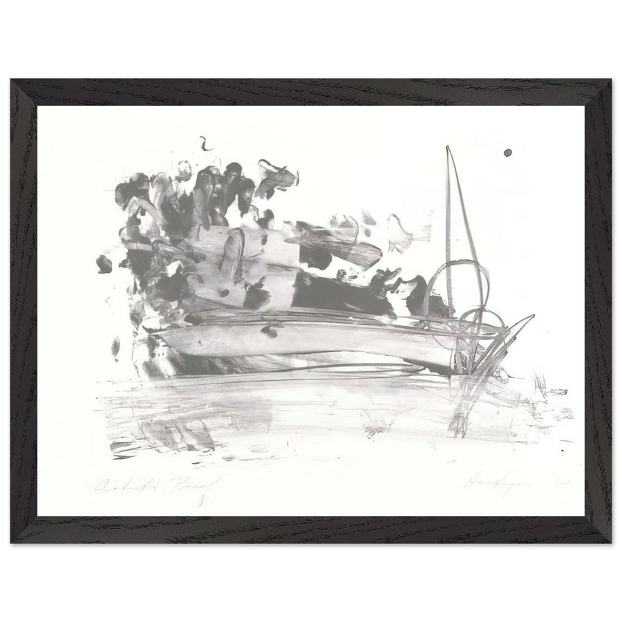 The Hero Leaves His Ship by Grace Hartigan — Framed art print at Zephyeer