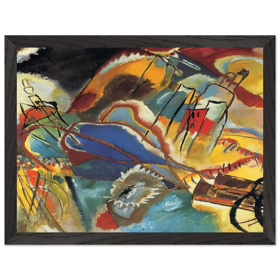 IMPROVISATION 30 CANNONS 1913 by Wassily Kandinsky — Framed art print at Zephyeer