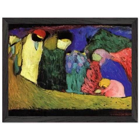 ENCOUNTER 1908 by Wassily Kandinsky — Framed art print at Zephyeer