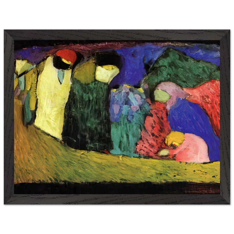 ENCOUNTER 1908 by Wassily Kandinsky — Framed art print at Zephyeer