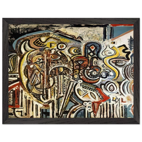 Portrait of Pegeen by Richard Pousette-Dart — Framed art print at Zephyeer