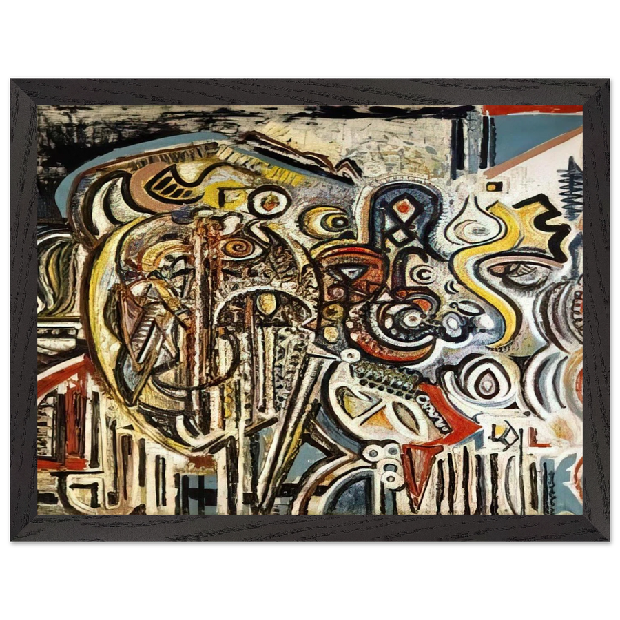 Portrait of Pegeen by Richard Pousette-Dart — Framed art print at Zephyeer