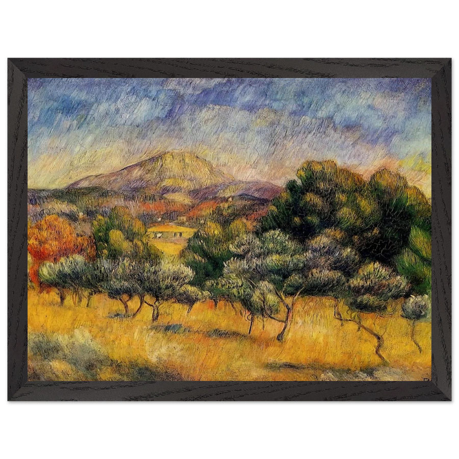 Mount Sainte Victoire by Pierre-Auguste Renoir — Framed art print at Zephyeer