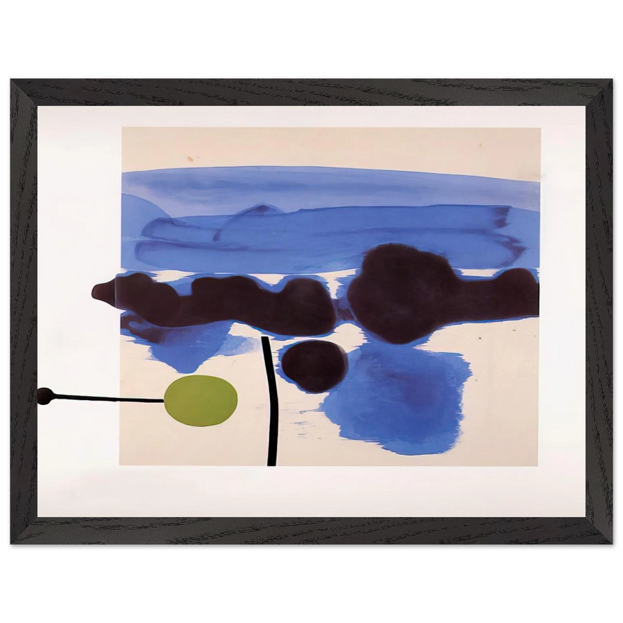 THE PASSION FLOWER 1986 by Victor Pasmore — Framed art print at Zephyeer