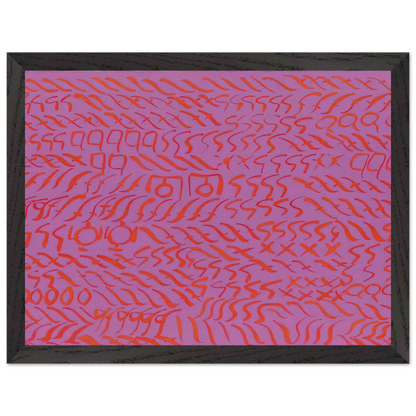 Viola Rosso - 1969 by Carla Accardi — Framed art print at Zephyeer