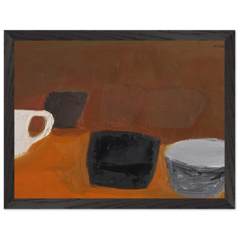 Still Life with White Mug - 1957 by William Scott — Framed art print at Zephyeer