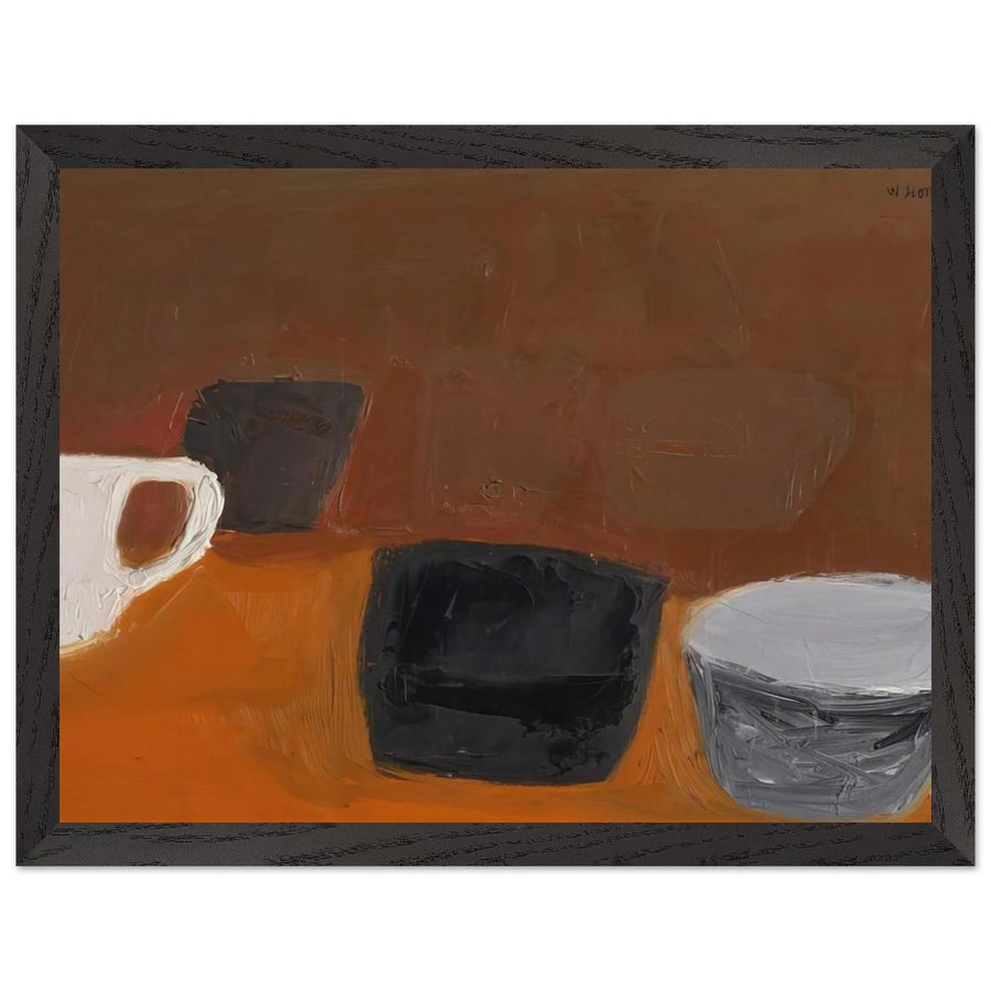 Still Life with White Mug - 1957 by William Scott — Framed art print at Zephyeer