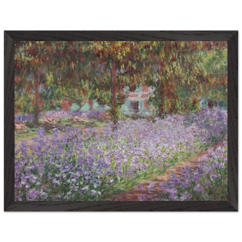 Irises in Monet's Garden by Claude Monet — Framed art print at Zephyeer