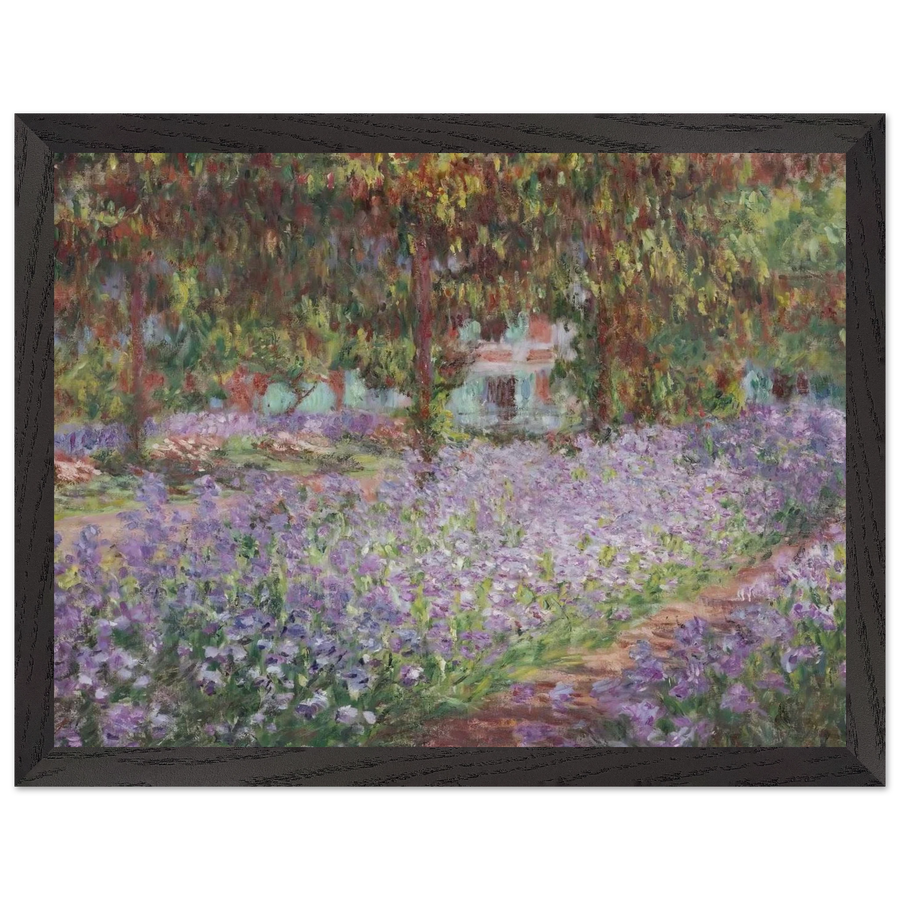 Irises in Monet's Garden by Claude Monet — Framed art print at Zephyeer