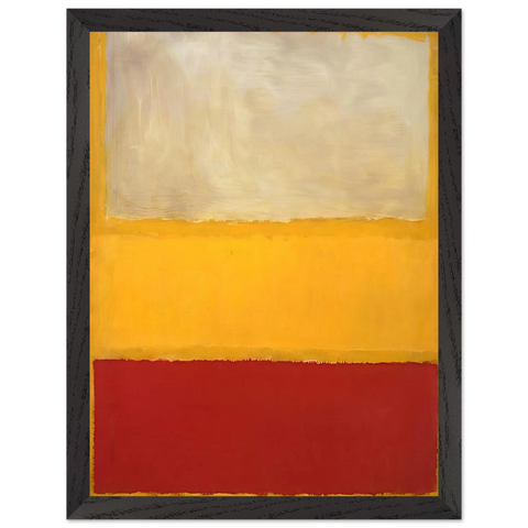 No. 13 White, Red on Yellow by Mark Rothko — Framed art print at Zephyeer
