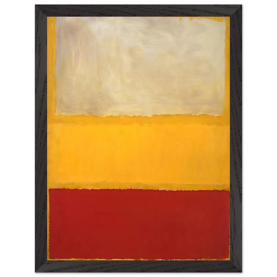 No. 13 White, Red on Yellow by Mark Rothko — Framed art print at Zephyeer