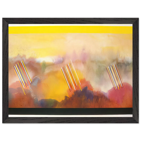 Younger than the Sun - 1990 by Ronnie Landfield — Framed art print at Zephyeer