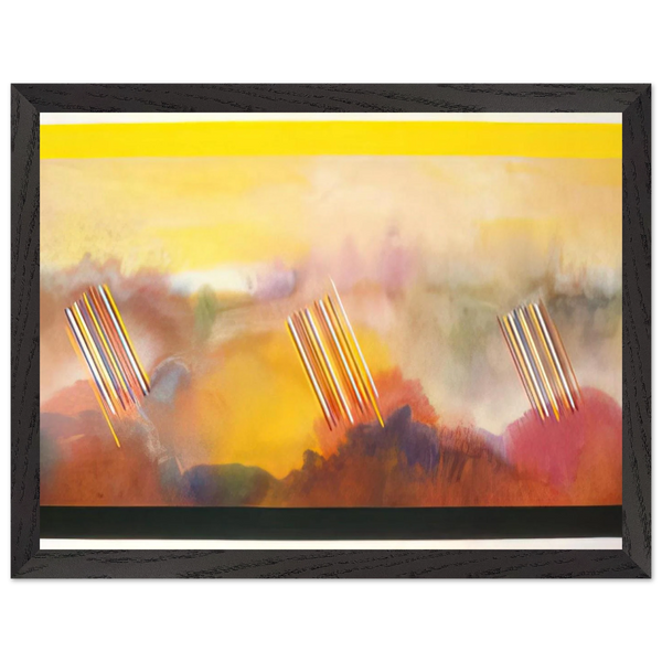 Younger than the Sun - 1990 by Ronnie Landfield — Framed art print at Zephyeer