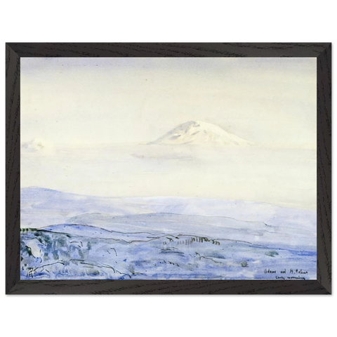 Adams and St. Helen's, Early Morning by Childe Hassam — Framed art print at Zephyeer