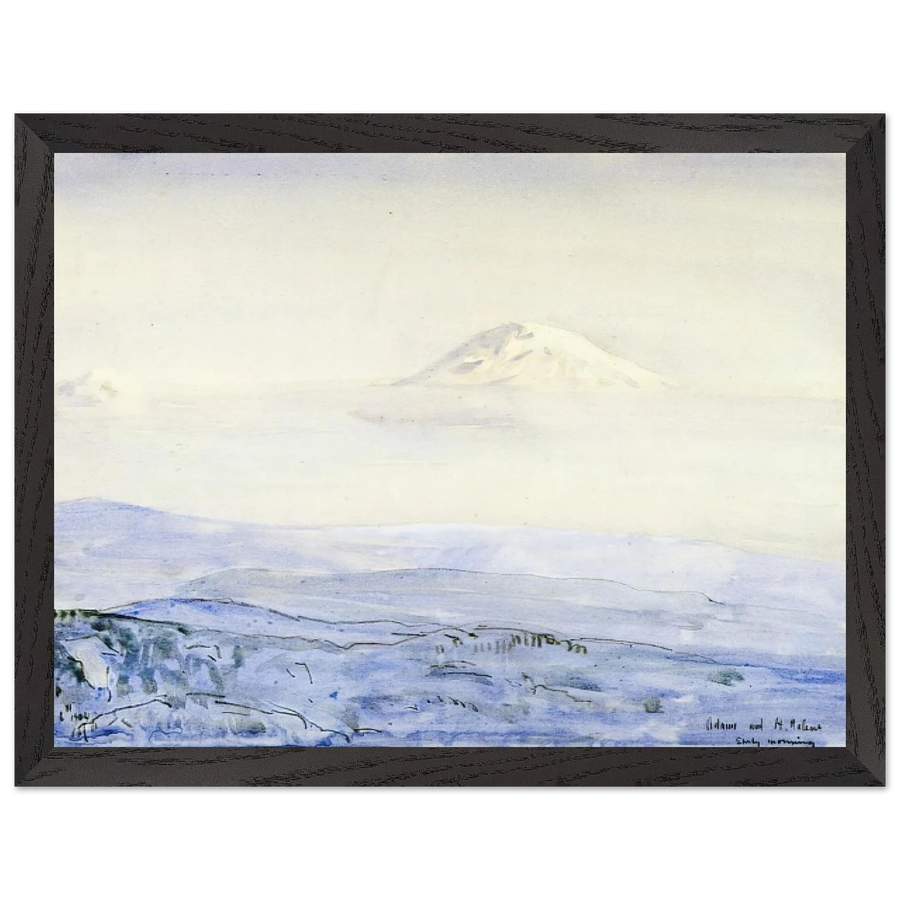 Adams and St. Helen's, Early Morning by Childe Hassam — Framed art print at Zephyeer