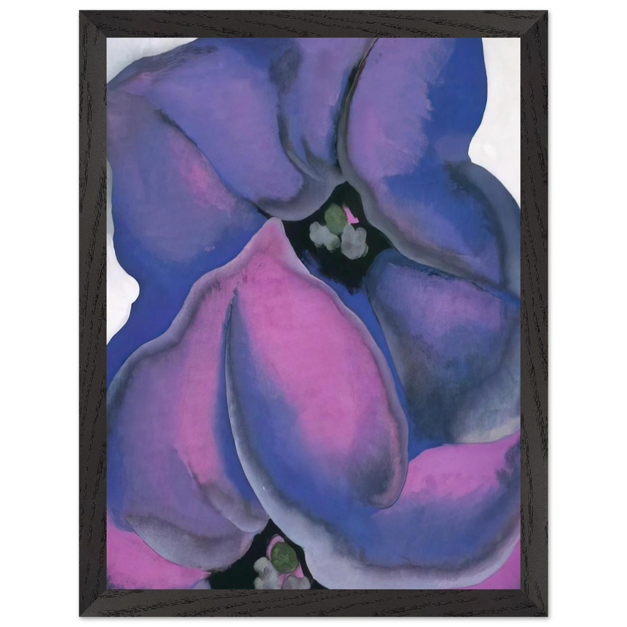 Purple Petunias by Georgia O'Keeffe — Framed art print at Zephyeer
