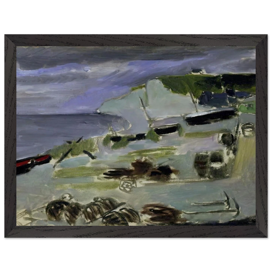 BOATS ON THE BEACH ETRETAT 1920 by Henri Matisse — Framed art print at Zephyeer