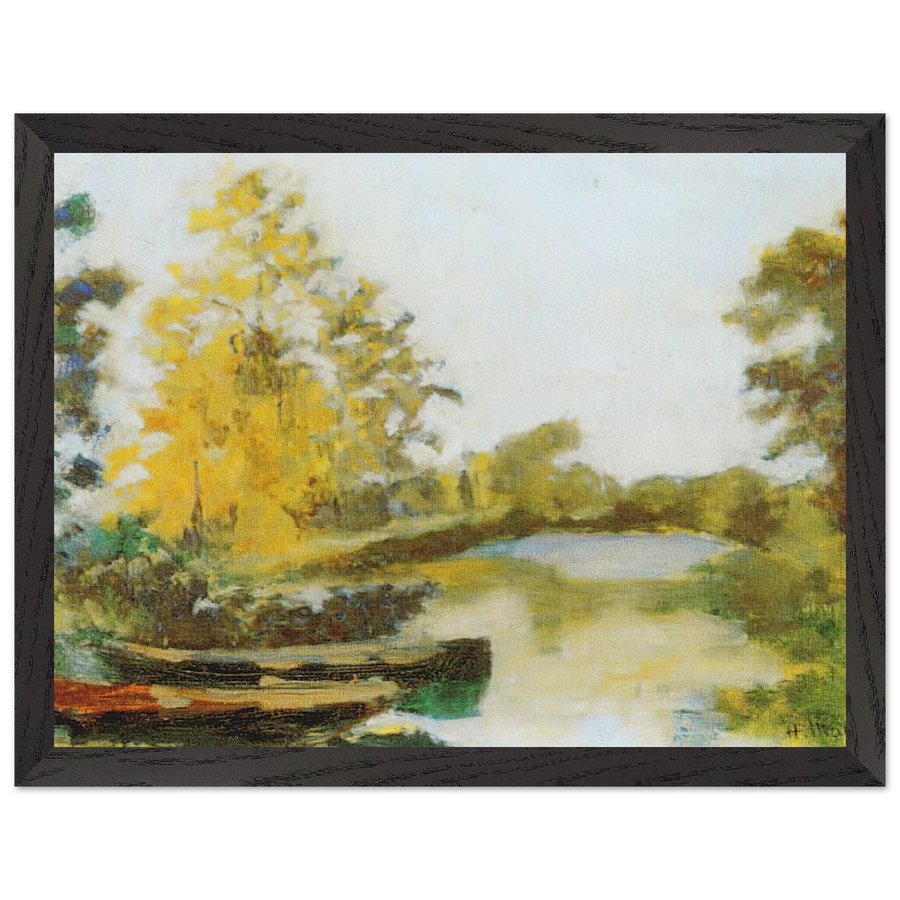 BANKS OF THE CANAL 1903 by Henri Matisse — Framed art print at Zephyeer